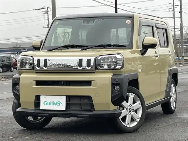 ダイハツ タフト G 道央・札幌 2020(令2)年 6万km サンドベージュメタリック ４WD/純正ディーラーOPナビ/CD/DVD/BT/フルセグ/スマートアシスト/衝突被害軽減ブレーキ/横滑り防止装置/レーンキープアシスト/コーナーセンサー/パノラマビューモニター/ETC/ドライブレコーダー/アイドリングストップ/ガラスルーフ/前席シートヒーター/革巻きステアリング/ステアリングリモコン/電動パーキング/ブレーキホールド/プッシュスタート/スマートアシスト/LEDヘッドライト/オートライト/オートハイビーム/フォグランプ/電動格納ミラー/純正フロアマット/ドアバイザー/スペアキー/社外AW付冬タイヤ積込/165/65/R15/2020年/山7mm