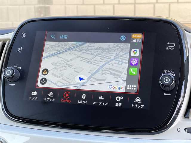 フィアット ５００ 1．2 カルト 静岡県 2022(令4)年 1.5万km ボサノバホワイト 純正ディスプレイオーディオ/クルーズコントロール/純正16インチビンテージスタイルアルミ/Apple Car Play/Bluetooth/ドライブレコーダー/純正フロアマット/ETC/ハロゲンライト/取扱説明書/保証書