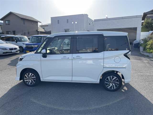 トヨタ ルーミー カスタムG 神奈川県 2021(令3)年 3.2万km パールホワイトⅢ １オーナー/純9型ナビ（NSZT-Y68T）/・DVD再生可/・Bluetoothオーディオ/・フルセグTV/・パノラミックビューモニター/純12.1型フリップダウンモニター/両側電動スライドドア/前後ドライブレコーダー/前席シートヒーター/スマートアシスト/・衝突回避支援ブレーキ/・前後誤発進抑制機能/・車線逸脱警報/・全車速追従機能付きクルーズコントロール/・オートマチックハイビーム/スマートキーX2/電子パーキング/新車時手帳、取説