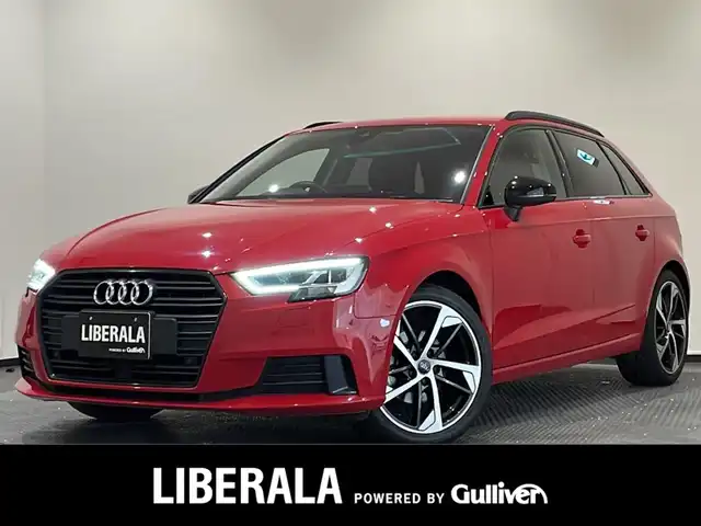 アウディ Ａ３ SB ブラックスタイリング 新潟県 2019(令1)年 0.8万km 赤 315台限定車”ブラックスタイリング”/Sラインパッケージ/-LEDヘッドライト/-LEDリヤダイナミックターンインディケーター/-S lineスポーツサスペンション/-スポーツバンパー/-ルーフスポイラー/-S lineエクステリアロゴ/-バーチャルコックピット/-3スポークレザーフラットボトムステアリング/-S line ステアリングエンブレム/-デコラティブパネルマットブラッシュトアルミニウム/-ハーフレザーシートS lineロゴ/-ヘッドライニングブラック/-ステンレスペダル/-ドアシルトリムS line/ナビゲーションパッケージ/-MMIナビ/-スマートフォンインターフェイス/-アウディサウンドシステム/-フルセグTV/アシスタンスパッケージ/-アクティブレーンアシスト/-トラフィックジャムアシスト/-サイドアシスト/-リヤクロストラフィックアシスト/-ハイビームアシスト/-プレセンスベーシック/コンビニエンスパッケージ/-アウディパーキングシステム/-リヤビューカメラ/-アドバンストキー/ブラックスタイリングパッケージ/エクステリアミラーグロスブラック/専用デザイン18インチアルミホイール