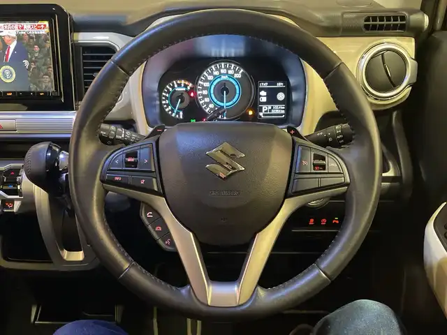 スズキ クロスビー HYBRID MZ 埼玉県 2018(平30)年 3.3万km キャラバンアイボリーパールメタリック/ホワイト 2トーンルーフ 純正8インチナビ/　　CD/DVD/BT/フルセグTV/全周囲カメラ/クルーズコントロール/LEDオートライト/純正16インチAW/パドルシフト/クリアランスソナー/ステアリングスイッチ/プッシュスタート/ETC/禁煙車