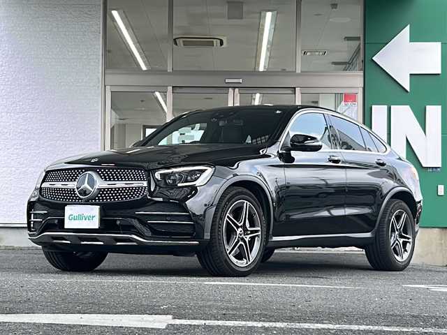 メルセデス・ベンツ ＧＬＣ２２０ d 4マチック クーペ AMGライン 愛知県 2019(令1)年 5.5万km オブシディアンブラック 禁煙車/メーカーナビ/フルセグ/FM/AM BT/AppleCarPlay/AndroidAuto LEDオートライト/アダプティブハイビーム/サンルーフ/全席シートヒーター/前席パワーシート　シートメモリー/黒ハーフレザーシート/パワーバックドア/純正19AW/360°カメラシステム/パークトロニック/アンビエントライト/アクティブディスタンスアシスト・ディストロニック/アクティブレーンキーピングアシスト/アクティブステアリングアシスト/アテンションアシスト/ブラインドスポットアシスト/レーンチェンジアシスト/アクティブパーキングアシスト/アクティブブレーキアシスト/ビルトインETC/保証書/取扱説明書/記録簿R6