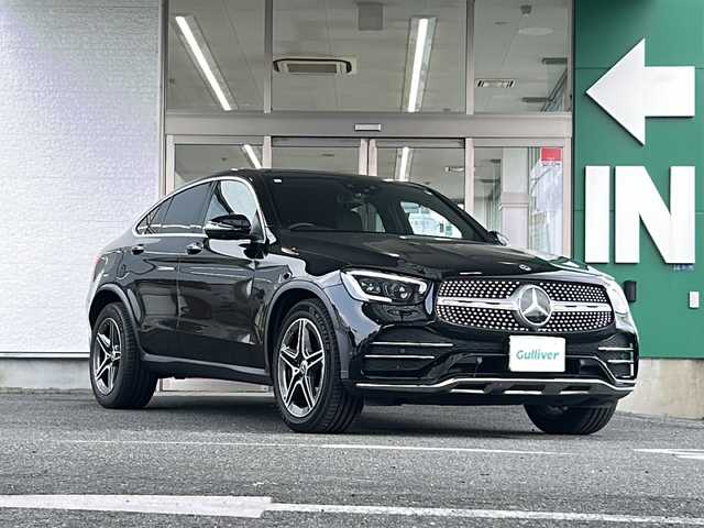 メルセデス・ベンツ ＧＬＣ２２０ d 4マチック クーペ AMGライン 愛知県 2019(令1)年 5.5万km オブシディアンブラック 禁煙車/メーカーナビ/フルセグ/FM/AM BT/AppleCarPlay/AndroidAuto LEDオートライト/アダプティブハイビーム/サンルーフ/全席シートヒーター/前席パワーシート　シートメモリー/黒ハーフレザーシート/パワーバックドア/純正19AW/360°カメラシステム/パークトロニック/アンビエントライト/アクティブディスタンスアシスト・ディストロニック/アクティブレーンキーピングアシスト/アクティブステアリングアシスト/アテンションアシスト/ブラインドスポットアシスト/レーンチェンジアシスト/アクティブパーキングアシスト/アクティブブレーキアシスト/ビルトインETC/保証書/取扱説明書/記録簿R6