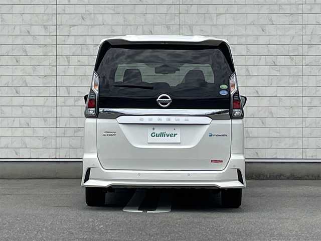 日産 セレナ e－パワー ハイウェイスター V 福岡県 2018(平30)年 3.6万km ブリリアントホワイトパール プロパイロット純正9型ナビゲーション（CD/DVD/フルセグ/BT)純正フリップダウンモニターアラウンドビューモニターエマージェンシーブレーキレーンキープアシスト両側パワースライドドア前席シートヒーターハンドルヒーターLEDヘッドライト/オートライトドライブレコーダーETC