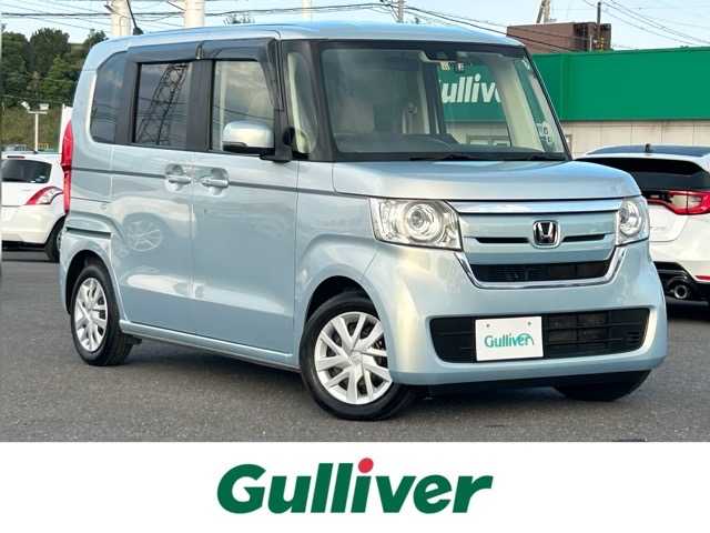 ホンダ Ｎ ＢＯＸ G ホンダセンシング 千葉県 2018(平30)年 4.9万km モーニングミストブルーM 社外ナビ/ワンセグTV/CD/DVD/Bluetooth/ETC/バックカメラ/両側スライドドア/前方ドライブレコーダー/前後コーナーセンサー/レダークルーズコントロール/衝突軽減ブレーキ/踏み間違い衝突軽減機能/歩行者回避支援/車線維持支援システム/先行車発進お知らせ機能/標識認識機能/パーキングセンサーシステム/ブラインドスポットインフォメーション/アダプティブドライビングビーム/チップアップシート/オートハイビーム/プッシュスタート/スマートキー/スペアキー１本