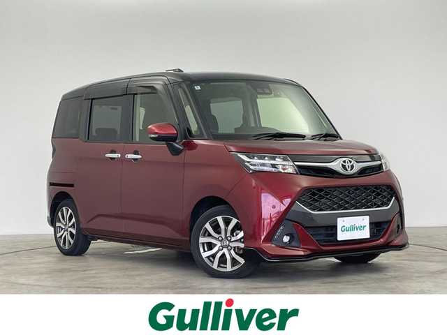 トヨタ タンク カスタムG－T 群馬県 2020(令2)年 2.8万km ブラックマイカメタリック/ファイアークォーツレッドメタリック 禁煙車　純正９インチナビ　Ｂｌｕｅｔｏｏｔｈ　フルセグ　全方位カメラ　両側パワースライドドア　クルーズコントロール　衝突軽減システム　オートマチックハイビーム　クリアランスソナー　シートヒーター