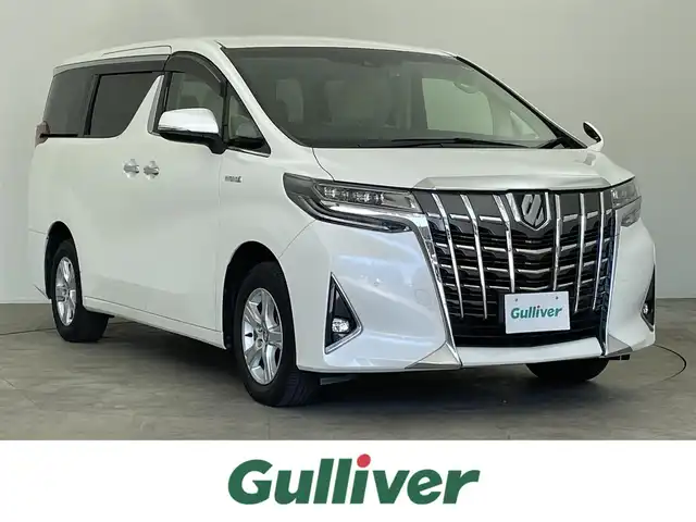 トヨタ アルファードハイブリット X 千葉県 2018(平30)年 3.2万km ホワイトパールクリスタルシャイン 禁煙車/純正７型ナビ/AM＆FM＆Bluetooth＆CD＆DVD＆TV/トヨタセーフティセンス/プリクラッシュセーフティ/レーンキープアシスト/レーダークルーズコントロール/ビルトインＥＴＣ　/両側電動スライドドア　/オートマチックハイビーム　/ＬＥＤヘッドライト　/フォグランプ　/バックカメラ　/電動パーキングブレーキ（オートホールド）/アイドリングストップ/ウィンカーミラー/純正ドアバイザー/プッシュスタート