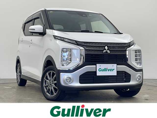 三菱 ｅＫクロス T 秋田県 2019(令1)年 3.2万km シルキーホワイト 4WD/社外メモリナビ　/フルセグTV/CD/DVD/Bluetooth/バックカメラ　/衝突被害軽減ブレーキ　/レーンキープアシスト　/クリアランスソナー　/横滑り防止装置/アイドリングストップ/前席シートヒーター/前方ドライブレコーダー　/ETC/純正エンジンスターター/LEDヘッドライト/フォグランプ/ステアリングリモコン/本革ステアリング/社外フロアマット/純正サイドバイザー/社外アルミホイール