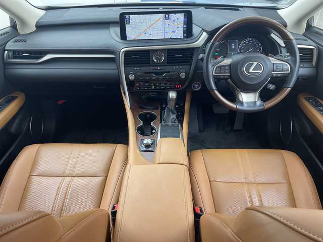 レクサス ＲＸ 450h バージョンL 群馬県 2020(令2)年 3.5万km グラファイトブラックガラスフレーク サンルーフ　純正１２．３型ナビ　全周囲カメラ　ＥＴＣ２．０　ドラレコ　レザーシート　シートヒーター／シートベンチレーション　BSM　ステアリングヒーター　衝突被害軽減ブレーキ　レーンアシスト　禁煙車