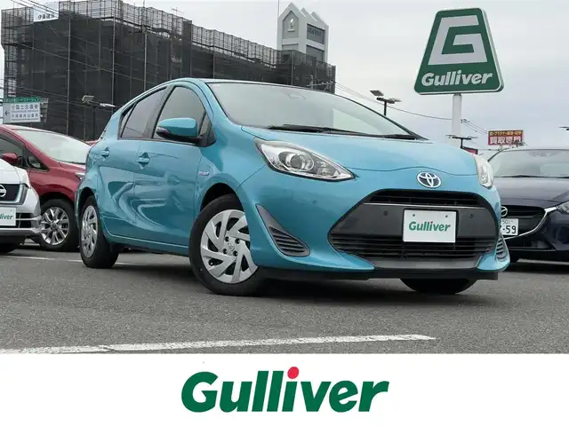 トヨタ アクア S 大分県 2019(令1)年 4.1万km クリアエメラルドパールクリスタルシャイン ・純正ナビ(CD/DVD/BT/SD)/・プリクラッシュセーフティ/・レーンキープアシスト/・コーナーセンサー/・前後ドライブレコーダー/・ETC/・ステアリングスイッチ/・オートハイビーム/・スマートキー/・プッシュスタートボタン/・スペアキー