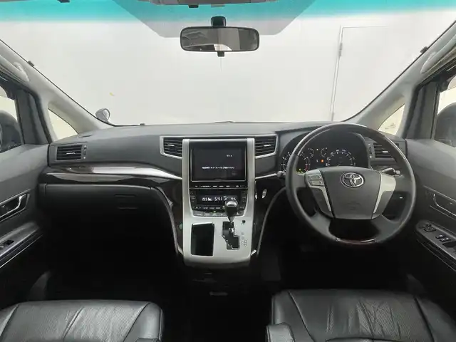 トヨタ アルファード 240S 茨城県 2014(平26)年 5.7万km ブラック 社外8型ナビ/バックカメラ/フルセグ/クリアランスソナー/両側電動スライドドア/ETC/社外革調シートカバー/純正18インチAW/スマートキー