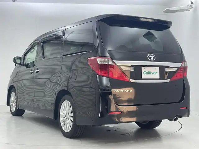 トヨタ アルファード 240S 茨城県 2014(平26)年 5.7万km ブラック 社外8型ナビ/バックカメラ/フルセグ/クリアランスソナー/両側電動スライドドア/ETC/社外革調シートカバー/純正18インチAW/スマートキー