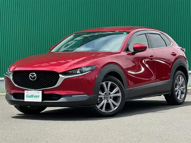 マツダ ＣＸ－３０ XD Lパッケージ 宮城県 2019(令1)年 0.8万km ソウルレッドクリスタルM DVD/CD/地デジチューナー/＝＝＝/スマートブレーキサポート/AT誤発進抑制制御/レーダークルーズコントロール（全車速追従機能付）/パーキングセンサー（フロント/リア）/車線逸脱警報システム/レーンキープアシスト/ブラインドスポットモニタリング/接近車両検知（前側方/後側方）/クルージングトラフィックサポート/ドライバーアテンションアラート/ヘッドアップディスプレイ/マツダコネクトナビ（8.8インチディスプレイ）/・Bluetooth/・USB/HDMI/ETC/ドライブレコーダー/パワーバックドア/ホワイトレザーシート/運転席メモリー機能付パワーシート/前席シートヒーター/ステアリングヒーター/革巻きステアリング/パドルシフト/電動パーキングブレーキ/ブレーキホールド/アダプティブLEDヘッドランプ/オートライト/スマートキー＆プッシュスタート/スペアキー/電動格納ミラー/純正18インチAW/純正フロアマット/ドアバイザー/W/サイド/カーテンエアバッグ