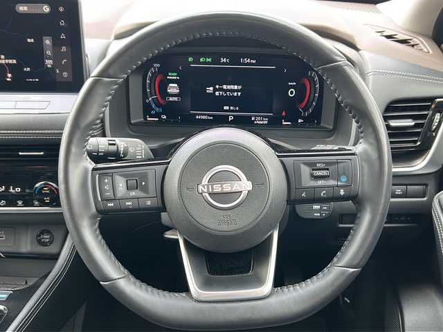 日産 エクストレイル G e－4ORCE 秋田県 2022(令4)年 4.5万km ダイヤモンドブラック 純正ディスプレイオーディオ/純正BT/フルセグTV/黒レザーシート/純正ドライブレコーダー/パワーバックドア/全方位カメラ/クルーズコントロール/ETC2.0