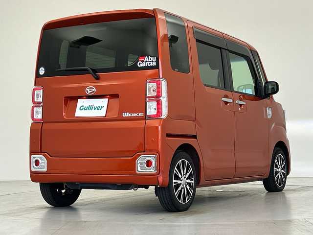 ダイハツ ウェイク G ターボ SA Ⅱ 愛知県 2016(平28)年 4.8万km トニコオレンジメタリック スマートアシストII/衝突軽減ブレーキ/車線逸脱警告/先行車発進のお知らせ/誤発進抑制機能/純正ナビ/バックカメラ/純正アルミホイール/ETC/LEDヘッドライト/両側パワースライドドア/スマートキー/プッシュスタート/アイドリングストップ/横滑り防止装置