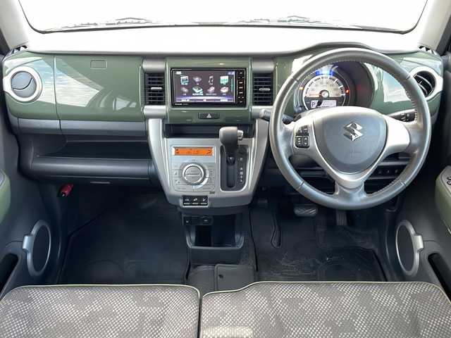 スズキ ハスラー J 岩手県 2019(平31)年 4.7万km クールカーキPM 純正ナビ　全周囲カメラ　Ｂｌｕｅｔｏｏｔｈ　ＣＤ／ＤＶＤ再生　ＵＳＢ接続　フルセグ　ビルトインＥＴＣ　前席シートヒーター　ＨＩＤオートライト　純正１５インチアルミホイール　スマートキー　Fフォグランプ