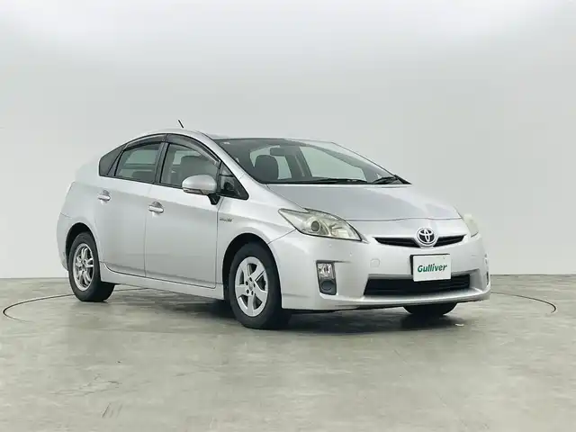 トヨタ プリウス L 福島県 2011(平23)年 14.1万km シルバーM 純正HDDナビ/・型番：NHZN-W61G/・ワンセグTV/BT/CD/SD/USB/FM/AM/・ビルトインETC/・バックカメラ/プッシュスタート/・スマートキー/電動格納ミラー/・ウィンカーミラー/LEDヘッドライト/・オートライト/・フォグランプ/純正１５インチAW