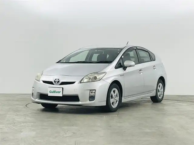 トヨタ プリウス L 福島県 2011(平23)年 14.1万km シルバーM 純正HDDナビ/・型番：NHZN-W61G/・ワンセグTV/BT/CD/SD/USB/FM/AM/・ビルトインETC/・バックカメラ/プッシュスタート/・スマートキー/電動格納ミラー/・ウィンカーミラー/LEDヘッドライト/・オートライト/・フォグランプ/純正１５インチAW