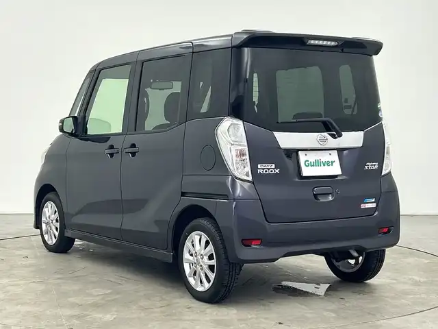 日産 デイズ ルークス HWS X Vセレ +SeftyⅡ 三重県 2015(平27)年 4.3万km プレミアムパープルP /禁煙車//純正ナビ//全方位カメラ//両側パワースライドドア//リアサンシェード//衝突軽減//車線逸脱警報//ETC//スマートキー//スペアキー