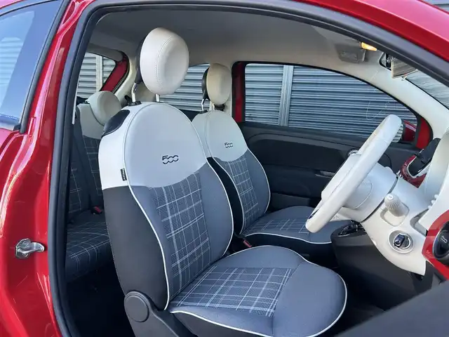 フィアット ５００ ツインエア ポップ 茨城県 2020(令2)年 3.7万km パソドプレレッド 後期型 /ディスプレイOD /CarPlay /BT /LED /デイライトLED /ETC /BT /USB /純正16インチアルミホイール /ドライブレコーダー /フロアマット /オートライト /禁煙車