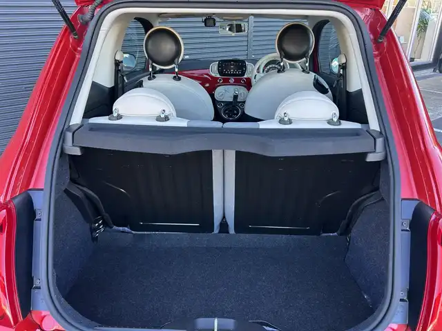 フィアット ５００ ツインエア ポップ 茨城県 2020(令2)年 3.7万km パソドプレレッド 後期型 /ディスプレイOD /CarPlay /BT /LED /デイライトLED /ETC /BT /USB /純正16インチアルミホイール /ドライブレコーダー /フロアマット /オートライト /禁煙車