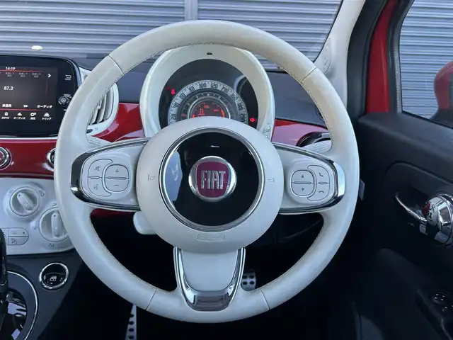 フィアット ５００ ツインエア ポップ 茨城県 2020(令2)年 3.7万km パソドプレレッド 後期型 /ディスプレイOD /CarPlay /BT /LED /デイライトLED /ETC /BT /USB /純正16インチアルミホイール /ドライブレコーダー /フロアマット /オートライト /禁煙車