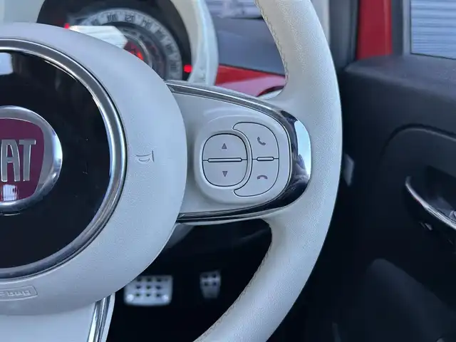 フィアット ５００ ツインエア ポップ 茨城県 2020(令2)年 3.7万km パソドプレレッド 後期型 /ディスプレイOD /CarPlay /BT /LED /デイライトLED /ETC /BT /USB /純正16インチアルミホイール /ドライブレコーダー /フロアマット /オートライト /禁煙車