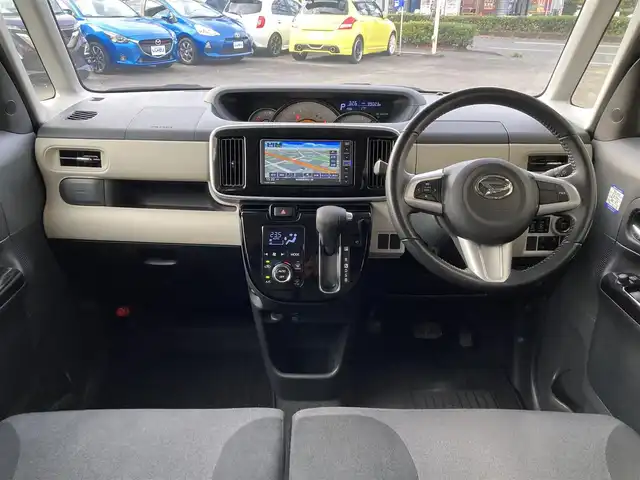 ダイハツ ムーヴ キャンバス G ブラックインテリア リミテッド SAⅢ 静岡県 2019(平31)年 9.9万km スムースグレーマイカメタリック/ブラックマイカメタリック 2トーン (株)IDOMが運営する【じしゃロン焼津店】の自社ローン専用車両になります。こちらは現金またはオートローンご利用時の価格です。自社ローンご希望の方は別途その旨お申付け下さい/純正SDナビ/（フルセグTV/Bluetoth接続/CD/DVD/ミュージックサーバー）/両側パワースライドドア/３６０°カメラ/衝突軽減ブレーキ/LEDヘッドライト/オートライト/オートハイビーム/プッシュスタート＆スマートキー