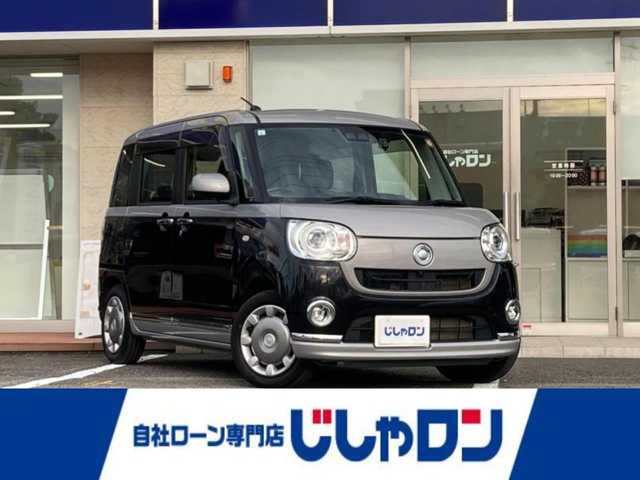 ダイハツ ムーヴ キャンバス G ブラックインテリア リミテッド SAⅢ 静岡県 2019(平31)年 9.9万km スムースグレーマイカメタリック/ブラックマイカメタリック 2トーン (株)IDOMが運営する【じしゃロン焼津店】の自社ローン専用車両になります。こちらは現金またはオートローンご利用時の価格です。自社ローンご希望の方は別途その旨お申付け下さい/純正SDナビ/（フルセグTV/Bluetoth接続/CD/DVD/ミュージックサーバー）/両側パワースライドドア/３６０°カメラ/衝突軽減ブレーキ/LEDヘッドライト/オートライト/オートハイビーム/プッシュスタート＆スマートキー