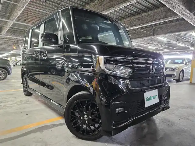 ホンダ Ｎ ＢＯＸ カスタム L ターボ スタイル+ブラック 宮崎県 2022(令4)年 6.8万km クリスタルブラックパール カロッツェリア8型ナビ/フルセグTV/両側パワースライドドア/バックカメラ/ドライブレコーダー/アダプティブクルーズコントロール/ホンダセンシング/・衝突被害軽減ブレーキ/・車線逸脱防止支援/・前後誤発進抑制/・オートハイビーム/ターボ/LEDヘッドランプ/革巻きステアリング/パドルシフト/ハーフレザーシート/前席シートヒーター/純正15インチアルミホイール/スマートキー/プッシュエンジンスタート/禁煙車