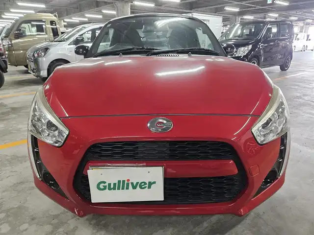 ダイハツ コペン ローブ 愛媛県 2014(平26)年 7.9万km マタドールレッドP 〇純正ナビ/〇フルセグTV/〇ブラックインテリアパック/〇純正16インチアルミ/〇ETC/〇LEDヘッドライト/〇アイドリングストップ/〇トランクリッドイージクローザー/〇シートヒーター/〇ロッソモデロマフラー/〇スマートキー/〇禁煙車