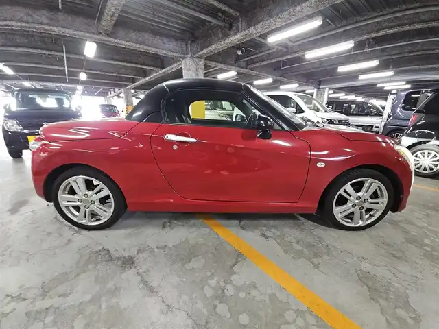 ダイハツ コペン ローブ 愛媛県 2014(平26)年 7.9万km マタドールレッドP 〇純正ナビ/〇フルセグTV/〇ブラックインテリアパック/〇純正16インチアルミ/〇ETC/〇LEDヘッドライト/〇アイドリングストップ/〇トランクリッドイージクローザー/〇シートヒーター/〇ロッソモデロマフラー/〇スマートキー/〇禁煙車