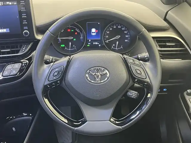 トヨタ Ｃ－ＨＲ G 愛知県 2021(令3)年 5.2万km ブラックマイカ 純正ディスプレイナビ　フルセグＴＶ　ＢＴ　全方位カメラ　モデリスタエアロ　ハーフレザー　シートヒーター　ドラレコ　セーフティセンス　衝突軽減　追従クルコン　ＢＳＭ　ＬＥＤオートライト　フォグ　禁煙車