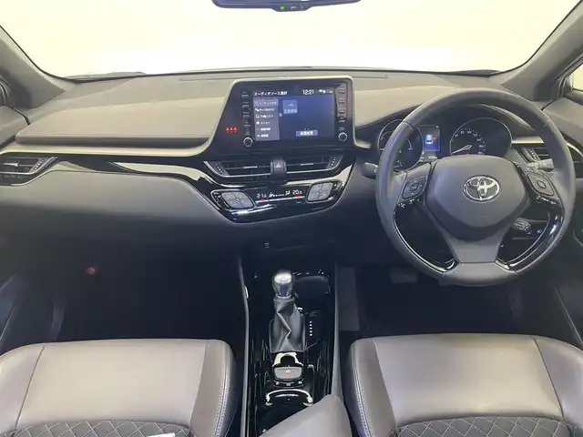 トヨタ Ｃ－ＨＲ G 愛知県 2021(令3)年 5.2万km ブラックマイカ 純正ディスプレイナビ　フルセグＴＶ　ＢＴ　全方位カメラ　モデリスタエアロ　ハーフレザー　シートヒーター　ドラレコ　セーフティセンス　衝突軽減　追従クルコン　ＢＳＭ　ＬＥＤオートライト　フォグ　禁煙車