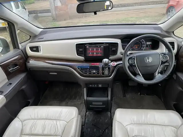 ホンダ オデッセイ G EX 神奈川県 2014(平26)年 12.7万km ホワイトオーキッドパール (株)IDOMが運営する【じしゃロン秦野店】の自社ローン専用車両になります。こちらは現金またはオートローンご利用時の価格です。自社ローンご希望の方は別途その旨お申付け下さい/純正ナビ/ＣＤ/ＤＶＤ/ＢＴ/フルセグ/ETC/レザーシート/パワーシート/シートヒーター/バックカメラ/クルーズコントロール/スマートキー