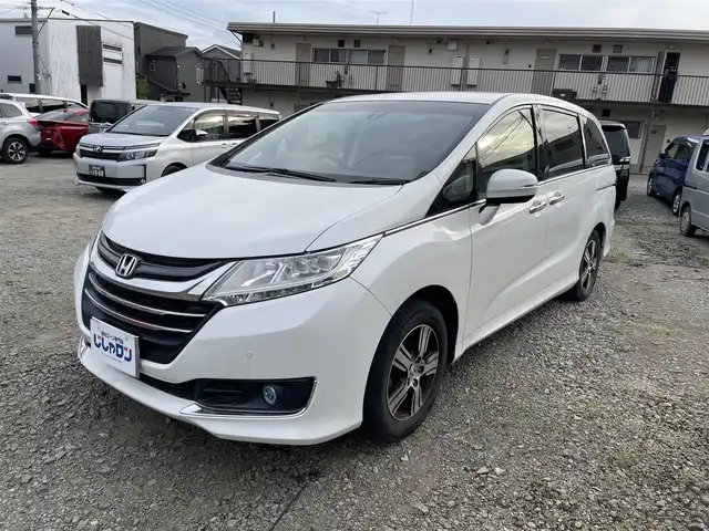 ホンダ オデッセイ G EX 神奈川県 2014(平26)年 12.7万km ホワイトオーキッドパール (株)IDOMが運営する【じしゃロン秦野店】の自社ローン専用車両になります。こちらは現金またはオートローンご利用時の価格です。自社ローンご希望の方は別途その旨お申付け下さい/純正ナビ/ＣＤ/ＤＶＤ/ＢＴ/フルセグ/ETC/レザーシート/パワーシート/シートヒーター/バックカメラ/クルーズコントロール/スマートキー