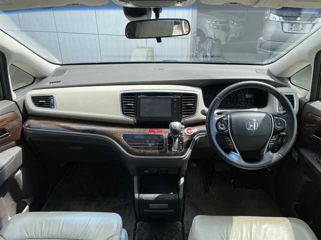 ホンダ オデッセイ G EX 神奈川県 2014(平26)年 12.7万km ホワイトオーキッドパール 【(株)IDOMが運営する【じしゃロン相模原店】の自社ローン対象車両になります。こちらは現金ご利用時の価格です。自社ローンご希望の方は別途その旨お申付け下さい。】/純正ナビ/ＣＤ/ＤＶＤ/ＢＴ/フルセグ/ETC/レザーシート/パワーシート/シートヒーター/バックカメラ/クルーズコントロール/スマートキー