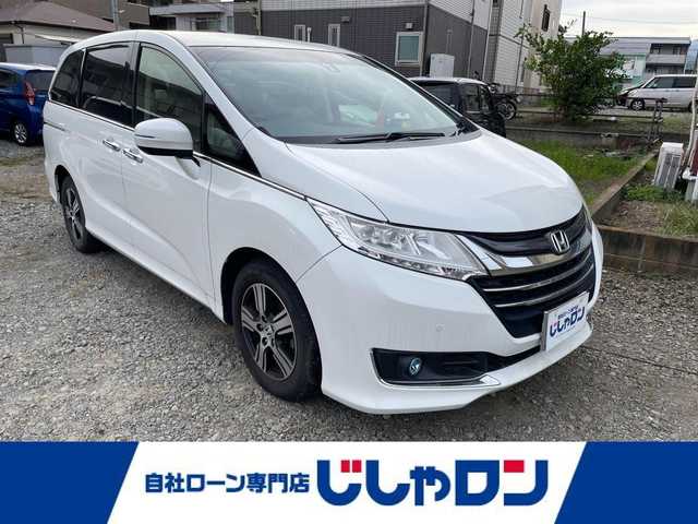 ホンダ オデッセイ G EX 神奈川県 2014(平26)年 12.7万km ホワイトオーキッドパール 【(株)IDOMが運営する【じしゃロン相模原店】の自社ローン対象車両になります。こちらは現金ご利用時の価格です。自社ローンご希望の方は別途その旨お申付け下さい。】/純正ナビ/ＣＤ/ＤＶＤ/ＢＴ/フルセグ/ETC/レザーシート/パワーシート/シートヒーター/バックカメラ/クルーズコントロール/スマートキー