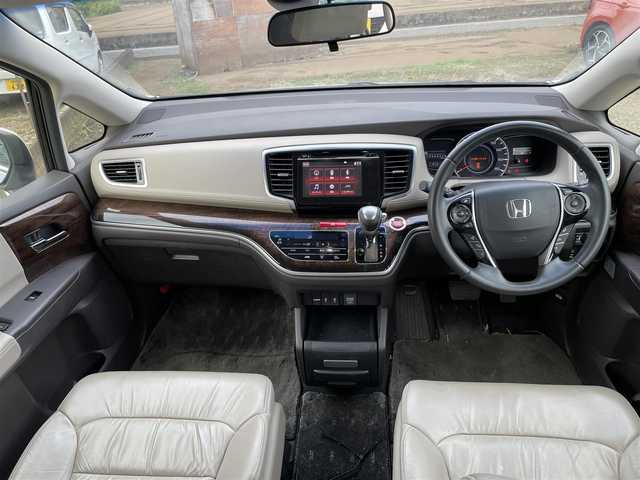 ホンダ オデッセイ G EX 神奈川県 2014(平26)年 12.7万km ホワイトオーキッドパール 【(株)IDOMが運営する【じしゃロン相模原店】の自社ローン対象車両になります。こちらは現金ご利用時の価格です。自社ローンご希望の方は別途その旨お申付け下さい。】/純正ナビ/ＣＤ/ＤＶＤ/ＢＴ/フルセグ/ETC/レザーシート/パワーシート/シートヒーター/バックカメラ/クルーズコントロール/スマートキー