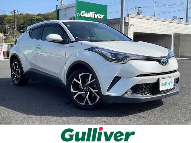 トヨタ Ｃ－ＨＲ G 山口県 2017(平29)年 11万km ホワイトパールクリスタルシャイン 純正メモリナビ/Bluetooth/フルセグTV/バックカメラ/トヨタセーフティセンス/横滑り防止装置/レーンキープアシスト/レーダークルーズコントロール/LEDヘッドライト/オートライト/オートマチックハイビーム/電子制御パーキングブレーキ/ブラインドスポットモニター/ハーフレザーシート/前席シートヒーター/スマートキー＆プッシュスタート/ステアリングスイッチ/社外前方ドライブレコーダー/純正18インチアルミホイール/保証書・取説