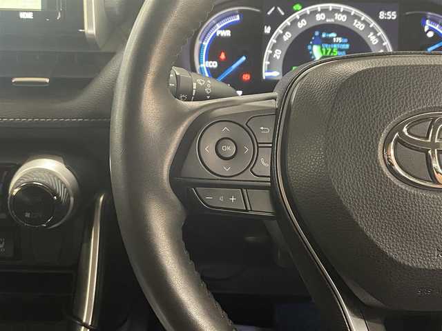 トヨタ ＲＡＶ４ ハイブリッドG 道央・札幌 2020(令2)年 9.4万km アティチュードブラックマイカ 4WD/全周モデリスタエアロ/純正SDナビ/・フルセグTV/CD/DVD/BT/SD/USB/バックカメラ/TVキャンセラー/社外前後ドライブレコーダー/合成皮革シート/前席シートヒーター/運転席パワーシート/運転席シートメモリ機能/電動パーキングブレーキ/ブレーキホールド/パワーバックドア/トヨタセーフティセンス/・プリクラッシュセーフティ/・レーントレーシングアシスト/・ロードサインアシスト/・緊急時操舵支援機能/・低速時加速制御機能/・先行車発進告知機能/横滑り防止装置/前後コーナーセンサー/ステアリングヒーター/レーダークルーズコントロール/ブラインドスポットモニター/ビルトインETC/プッシュスタート/スマートキー/スペアキー/オートライト/オートマチックハイビーム/AC100V電源/純正フロアマット/純正ドアバイザー/ウインカーミラー/ルーフレール/純正18インチAW/ヒッチメンバー/積込社外18インチAW付きサマータイヤ/・225/50R18 ’22製 4mm/新車時保証書/取扱説明書