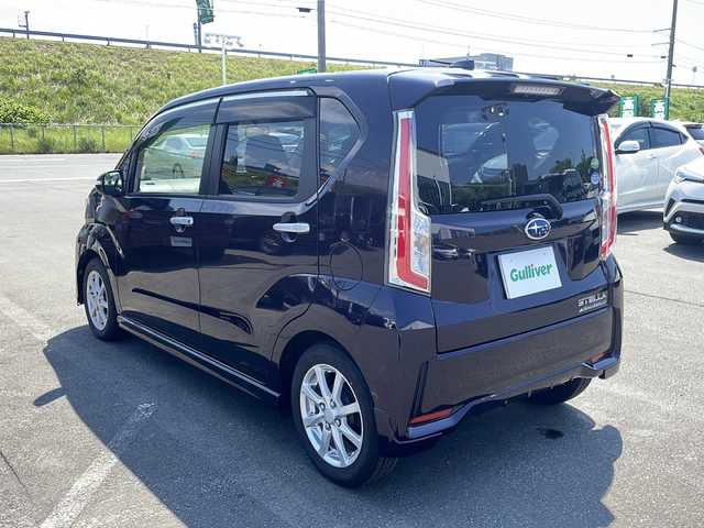 スバル ステラ カスタム R 青森県 2016(平28)年 2.6万km ナイトシャドーパープルクリスタルM ・4WD/・寒冷地仕様/・エコアイドル/・横滑り防止装置/・社外デッキ/　AM/FM/CD/USB/AUX/・社外エンジンスターター/・ＬＥＤヘッドライト/・ＬＥＤフォグランプ/・オートライト/・ワイパーデアイサー/・シートヒーター（運転席側）/・ドアミラーウィンカー/・電動格納ミラー/・ドアバイザー/・純正フロアマット/・ベンチシート/・純正１４インチＡＷ/・スタッドレスタイヤ１５５／６５Ｒ１４社外ＡＷ別積み/・スペアキー/・保証書/・取扱説明書