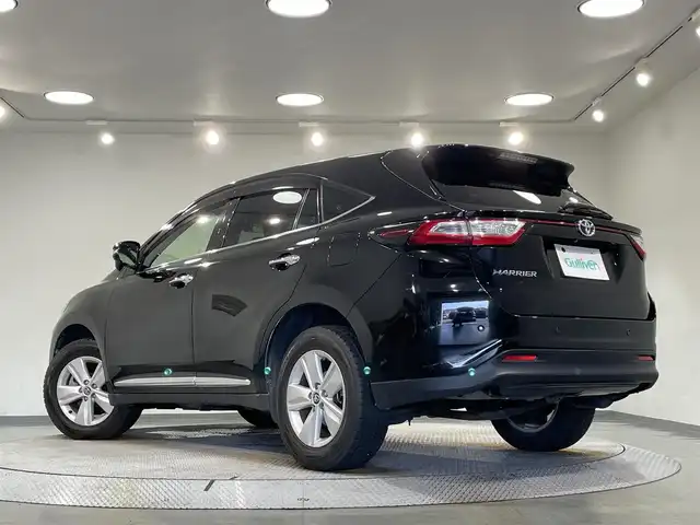 トヨタ ハリアー エレガンス 愛知県 2018(平30)年 4.7万km ブラック 純正９インチナビ　/（Bluetooth/フルセグTV/CD・DVD再生/SD/AM/FM)/モデリスタフロントエアロ　/レーダークルーズコントロール　/プリクラッシュセーフティ　/クリアランスソナー　/ビルトインETC/バックモニター　/ドライブレコーダー　/パワーシート　/レーンディパーチャーアラート/オートマチックハイビーム/アイドリングストップ/横滑り防止/純正エンジンスターター/社外17インチアルミホイール＋夏タイヤ有