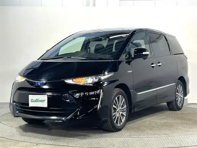 トヨタ エスティマ ハイブリッド アエラス 大阪府 2019(平31)年 4.1万km ブラック ALPINEナビ9inc(フルセグ/DVD再生/Bluetooth) バックカメラ 後席モニター ETC 両側パワースライドドア 衝突軽減 クルコン トヨタセーフティセンス パワーシート 前後ドラレコ