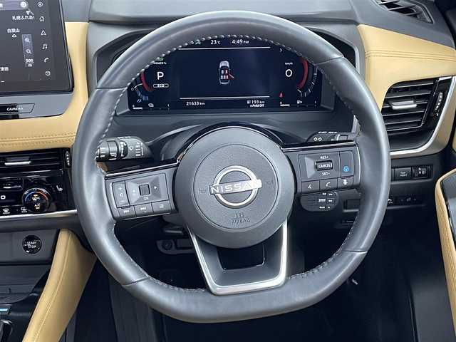日産 エクストレイル G e－4ORCE 道央・札幌 2022(令4)年 2.2万km 青Ⅱ ・４WD/・メーカーナビ/・アラウンドビューモニター/・デジタルインナーミラー/・ビルトインETC/・純正前後ドライブレコーダー/・プロパイロット/・エマージェンシーブレーキ/・レーンキープアシスト/・レーダークルーズコントロール/・BSM/・HUD/・クリアランスソナー/・ナッパレザーシート/・前席パワーシート/・前席シートヒーター/・ステアリングヒーター/・シーケンシャルドアミラー/・LEDヘッドライト/・フォグライト/・ルーフレール/・プッシュスタート/・スマートキー/・純正フロアマット/・ドアバイザー