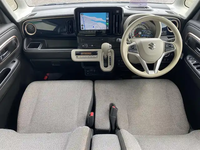 スズキ ワゴンＲ スマイル HYBRID X 島根県 2022(令4)年 6.4万km インディゴブルーメタリック/ホワイト2トーン メーカーOP(CD/DVD/BT/フルセグ)/全方位カメラ/衝突被害軽減ブレーキ/車線逸脱警告/レーダークルーズコントロール/ヘッドアップディスプレイ/両側パワースライドドア /アイドリングストップ/前席シートヒーター/前後ドライブレコーダー/純正フロアマット/社外14インチAW/スペアキー×1