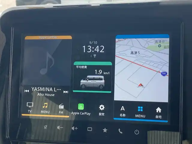 スズキ ワゴンＲ スマイル HYBRID X 島根県 2022(令4)年 6.4万km インディゴブルーメタリック/ホワイト2トーン メーカーOP(CD/DVD/BT/フルセグ)/全方位カメラ/衝突被害軽減ブレーキ/車線逸脱警告/レーダークルーズコントロール/ヘッドアップディスプレイ/両側パワースライドドア /アイドリングストップ/前席シートヒーター/前後ドライブレコーダー/純正フロアマット/社外14インチAW/スペアキー×1