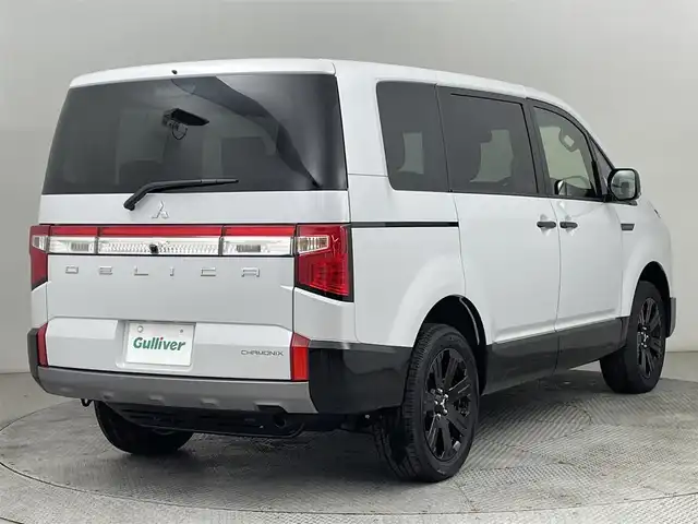 三菱 デリカＤ：５ シャモニー 道央・札幌 2025(令7)年 0.1千km パールⅡ ・４WD/・アルパインBIGX11インチナビ/・フルセグ/BT/CD/DVD/HDMI/・アラウンドビューモニター/・アルパイン12.8型後席用モニター/・衝突被害軽減ブレーキ/・レーンキープアシスト/・レーダークルーズコントロール/・両側パワースライドドア/・パワーバックドア/・パワーシート/・シートヒーター/・ステアリングヒーター/・アイドリングストップ/・パドルシフト/・オートブレーキホールド/・ステアリングスイッチ/・スマートキー/・プッシュスタート/LEDヘッドライト