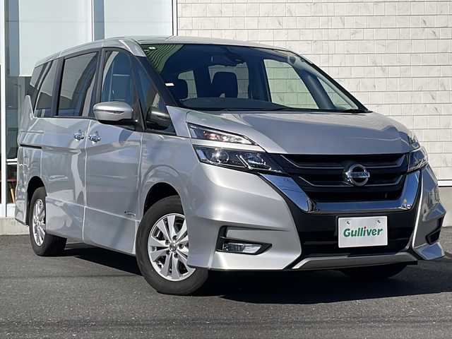 日産 セレナ ハイウェイスター Vセレクション 岩手県 2018(平30)年 4.7万km ブリリアントシルバー 社外SDナビ/AM/FM/CD/DVD/Bluetooth/フルセグTV/バックカメラ/ETC/両側パワースライドドア/クルーズコントロール/衝突被害軽減ブレーキ/アイドリングストップ/オートライト/LEDヘッドライト/フォグランプ/スマートキー/プッシュスタート/電動格納ミラー/純正15インチAW/ドアバイザー/保証書