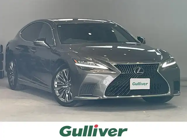レクサス ＬＳ 500h EXECUTIVE AdvancedDrive 宮城県 2021(令3)年 5.8万km マンガンラスター ワンオーナー/プラチナ箔ドアトリム加飾/4WD/サンルーフ/マークレビンソンサウンド/純正後席モニター/デジタルインナーミラー/レクサスセーフティシステム＋/・プリクラッシュセーフティ/・フロントクロストラフィックアラート/・レーンディパーチャーアラート/・レーダークルーズコントロール/・ロードサインアシスト/ブラインドスポットモニター/パーキングアシスト/純正ナビ/・全方位カメラ/・Bluetooth/CD/DVD/HDMI/USB/AUX/フルセグTV/・純正ETC2.0/・純正ドライブレコーダー/オートブレーキホールド/電子パーキング/前後コーナーセンサー/ヘッドアップディスプレイ/電動リアゲート/パドルシフト/レザーシート/・パワーシート（全席）/・シートヒーター（運転席/助手席）/・エアーシート（運転席/助手席）/・シートメモリー（運転席）/・マッサージシート/・ステアリングヒーター/LEDヘッドライト/・オートライト/・フォグランプ/純正アルミホイール/純正フロアマット